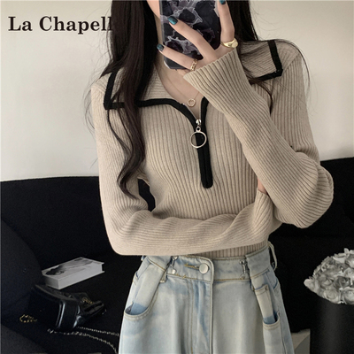 拉夏贝尔正肩polo领长袖