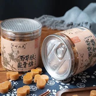桃梨园罐装薄荷味百草秋梨膏糖