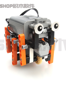 六足仿生机器人MOC-57600 兼容双鹰小颗粒益智拼装积木玩具大眼睛