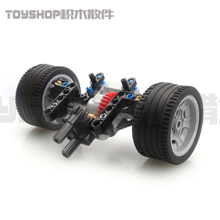 积木玩具机械拼装益智男孩简易动力转向系统合一结构 MOC-109175