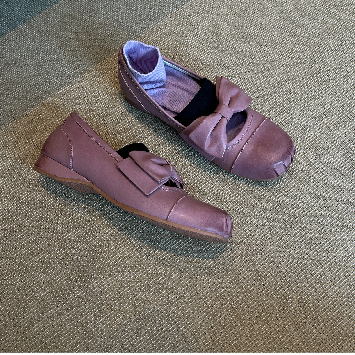 2026早春新款羊皮版甜美风蝴蝶结玛丽珍鞋女圆头粗跟浅口百搭单鞋,女鞋,玛丽珍鞋,淘宝优惠券,粉丝福利购,淘宝优惠卷