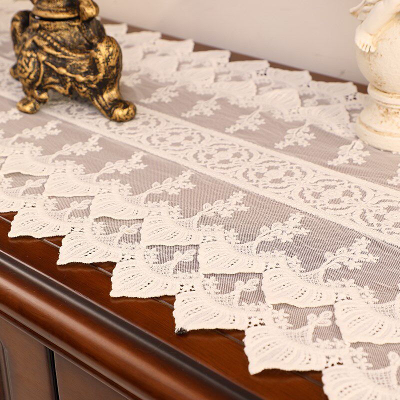 精选法式蕾丝桌旗长条桌布美式轻奢欧式茶几O鞋柜盖巾电视柜斗柜,居家布艺,桌旗,淘宝优惠券,粉丝福利购,淘宝优惠卷