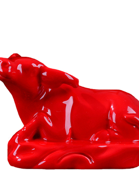 精选红色小号陶瓷十二生肖老鼠牛虎兔龙蛇马羊P猴鸡狗猪摆件瓷器