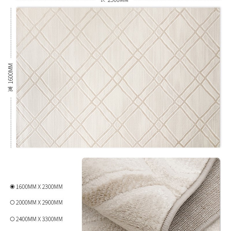 新款意式p地毯客厅高级轻奢家用沙发茶几毯现代简约卧室床