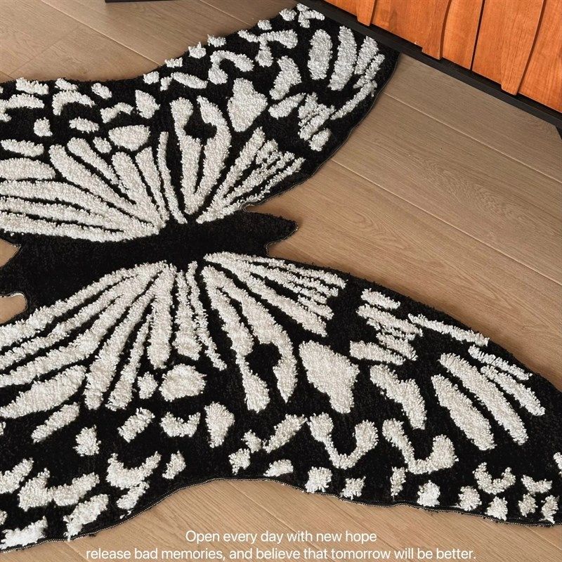 优选TEXDREAM蝴蝶轻奢地毯复古法式客K厅床边毯衣帽间高级入户垫