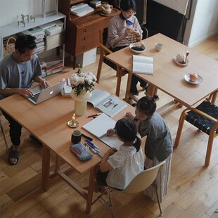 精选Bruno Mathsson 595109自H由组合折叠餐桌书桌办公桌/可一开