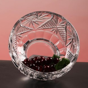 优选捷克进口果盘果斗水果盘客厅茶几摆件欧O式 创意家用风车脚果