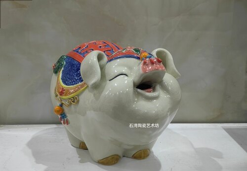 陶瓷动物小猪生肖礼品招财母猪