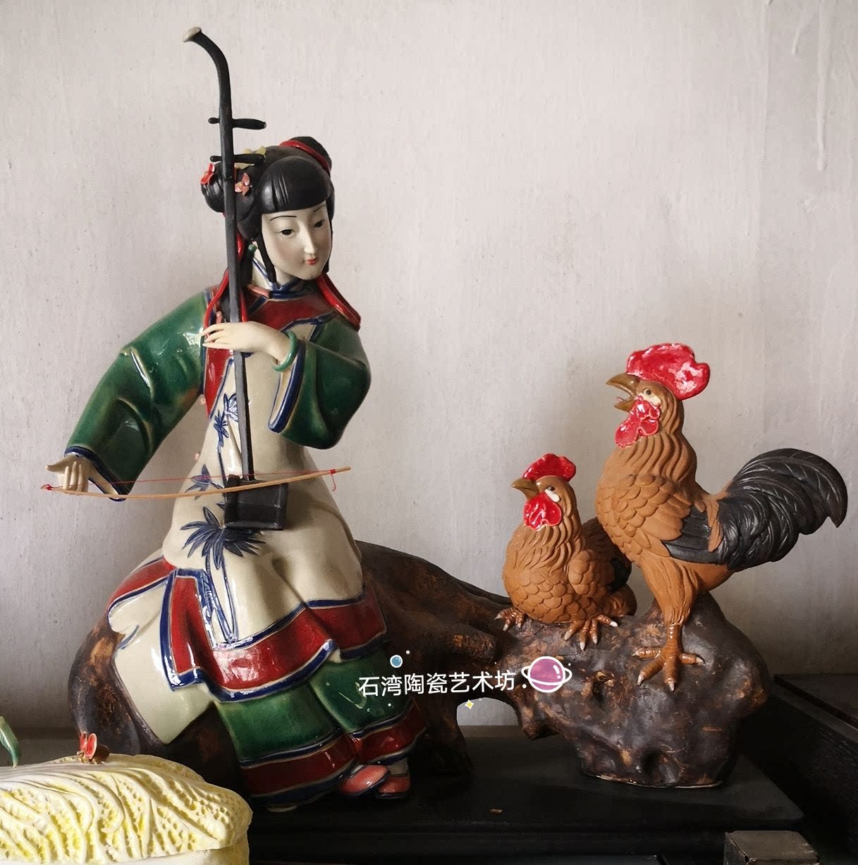 摆件手工客厅石湾陶瓷