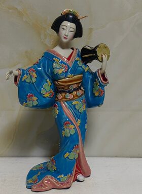 陶瓷日本和服仕女茶室日式纪念品