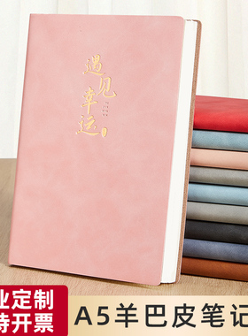 a5软皮笔记本本子定制可印logo加厚日记本简约ins风可携带大学生文艺精致高端商务记事本办公工作会议记录本