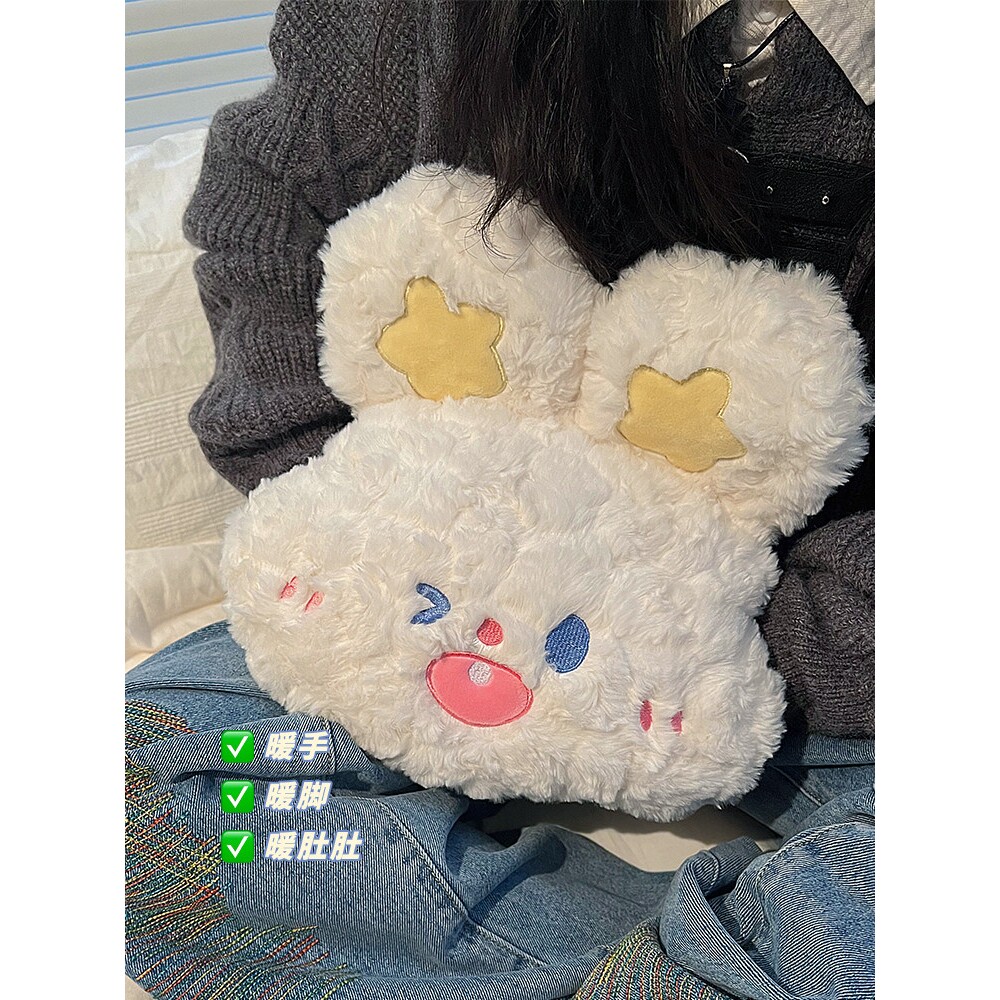 新款热水袋充电防爆正品暖水袋女生暖宝宝毛绒可爱暖手暖脚电暖宝