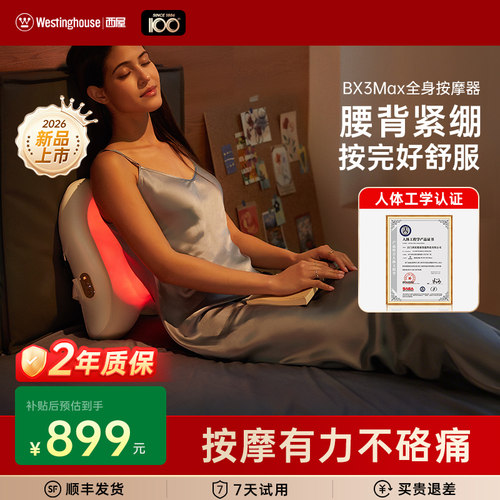 七夕礼物西屋BX3Max蝴蝶枕按摩器