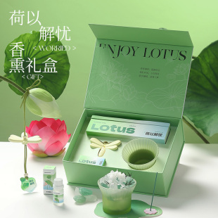 无火晶石香薰礼盒送女生礼物卧室内高级感生日扩香石精油香挂车载