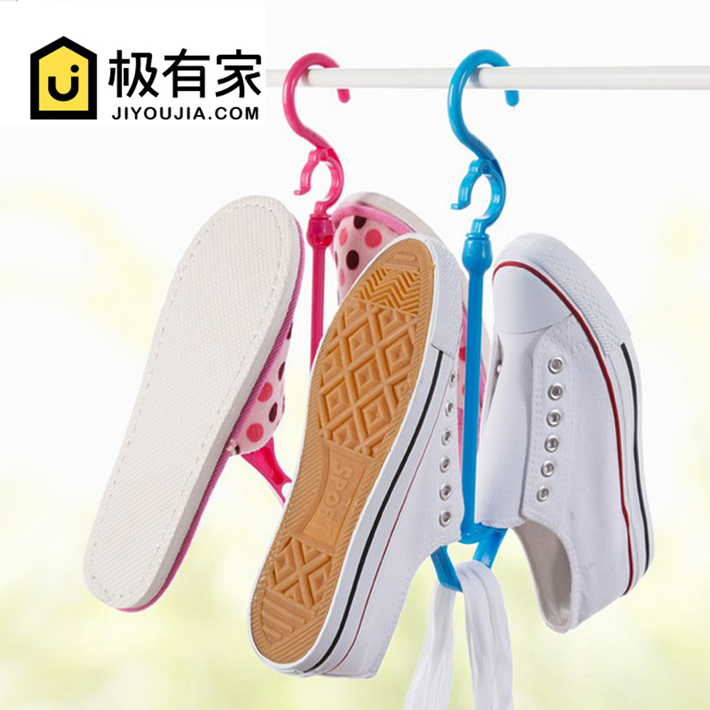 3个装 防风晒鞋挂钩阳台衣架晾鞋鞋架晒鞋挂鞋子挂钩