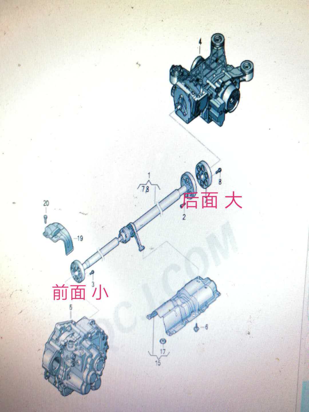 适配途观途欢CC迈腾R36高尔夫R20途威Q3Q5四驱传动轴法兰盘胶套