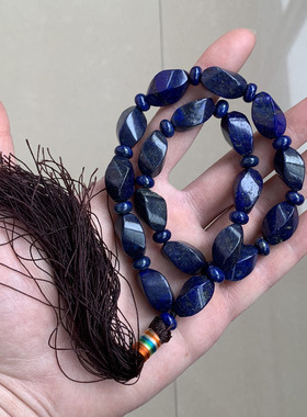 天然青金石手持原矿原