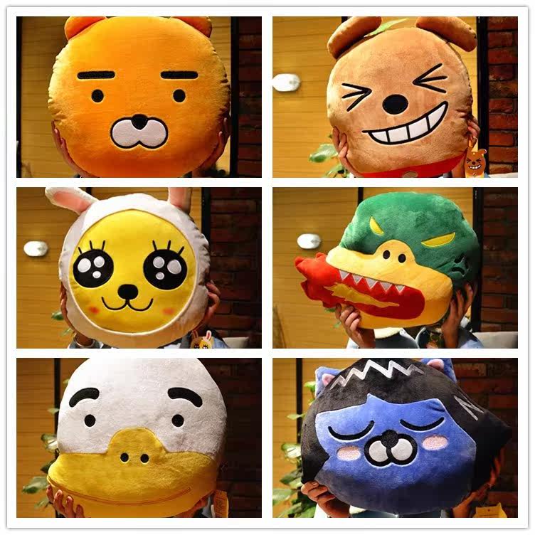 韩国kakao friends抱枕ryan狮子屁桃汽车靠垫床头沙发靠枕腰靠垫|msdalam kategori rumah Fabrik, bantal/bantal - dari Buy2taobao.com untuk memberikan perkhidmatan ejen Taobao profesional membeli