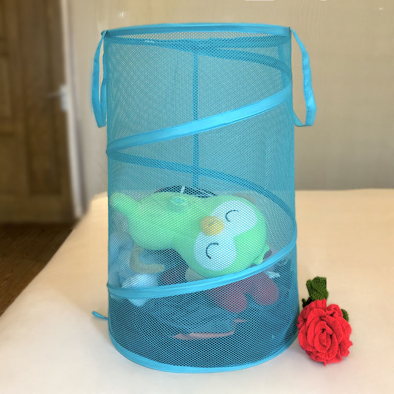 DT011可折叠超大容量网状脏衣篮公仔玩具带盖收纳筐便携卧室衣柜,收纳整理,脏衣篮,淘宝优惠券,粉丝福利购,淘宝优惠卷