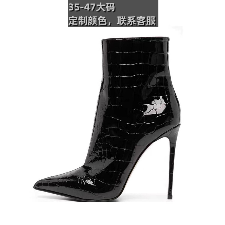 春秋跨境亚马逊辣妹模特及踝靴女