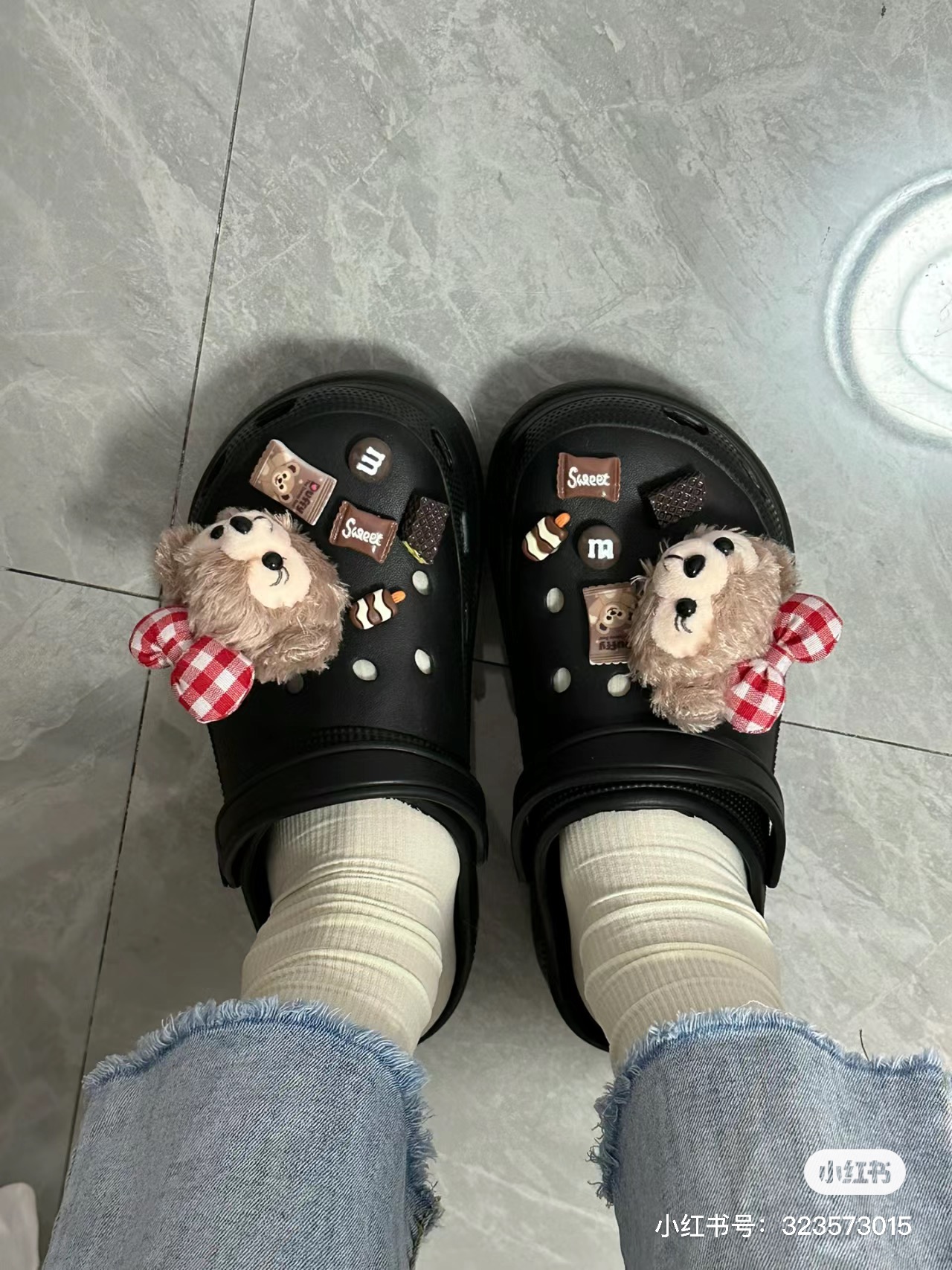 洞洞鞋配饰拖鞋diy装饰鞋花鞋扣