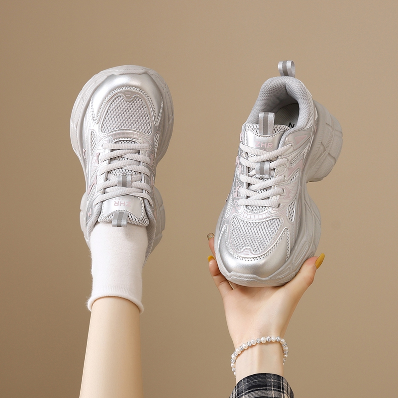 【增高显瘦】厚底鞋女鞋百搭小个子老爹鞋子春秋季运动休闲鞋女鞋