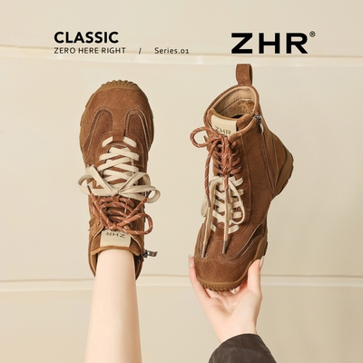 ZHR短靴女马丁靴2025新款