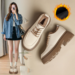 【加绒可选】学院风制服鞋子女增高小皮鞋子女英伦单鞋女乐福鞋女
