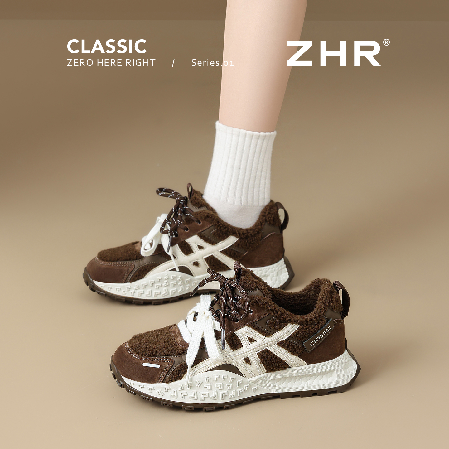 复古时尚厚底阿甘鞋小个子百搭