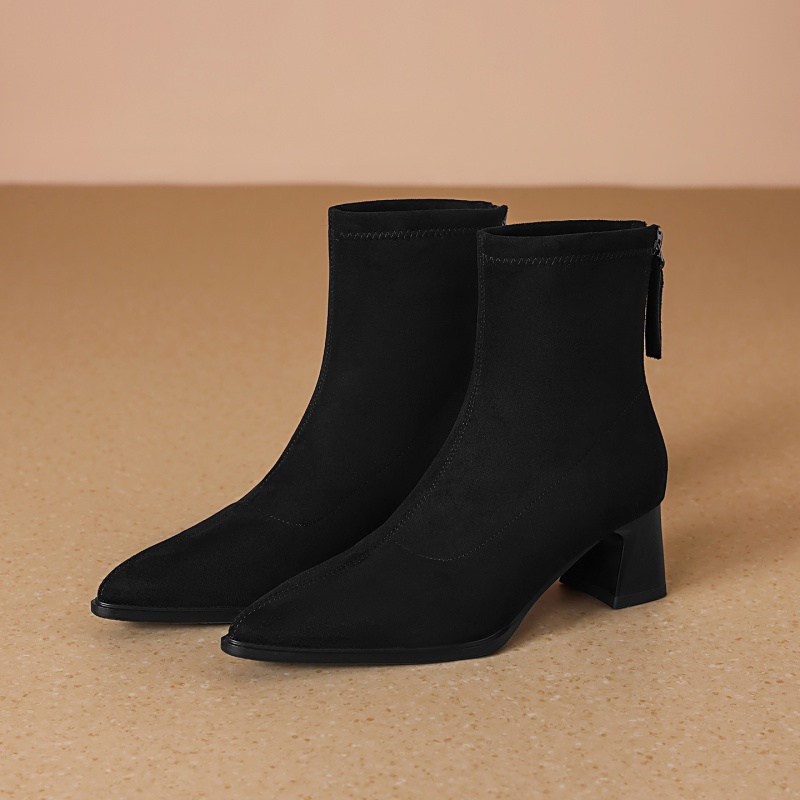 【专柜同款】百搭瘦瘦靴子女短靴女靴子女秋冬马丁靴加绒靴子女靴