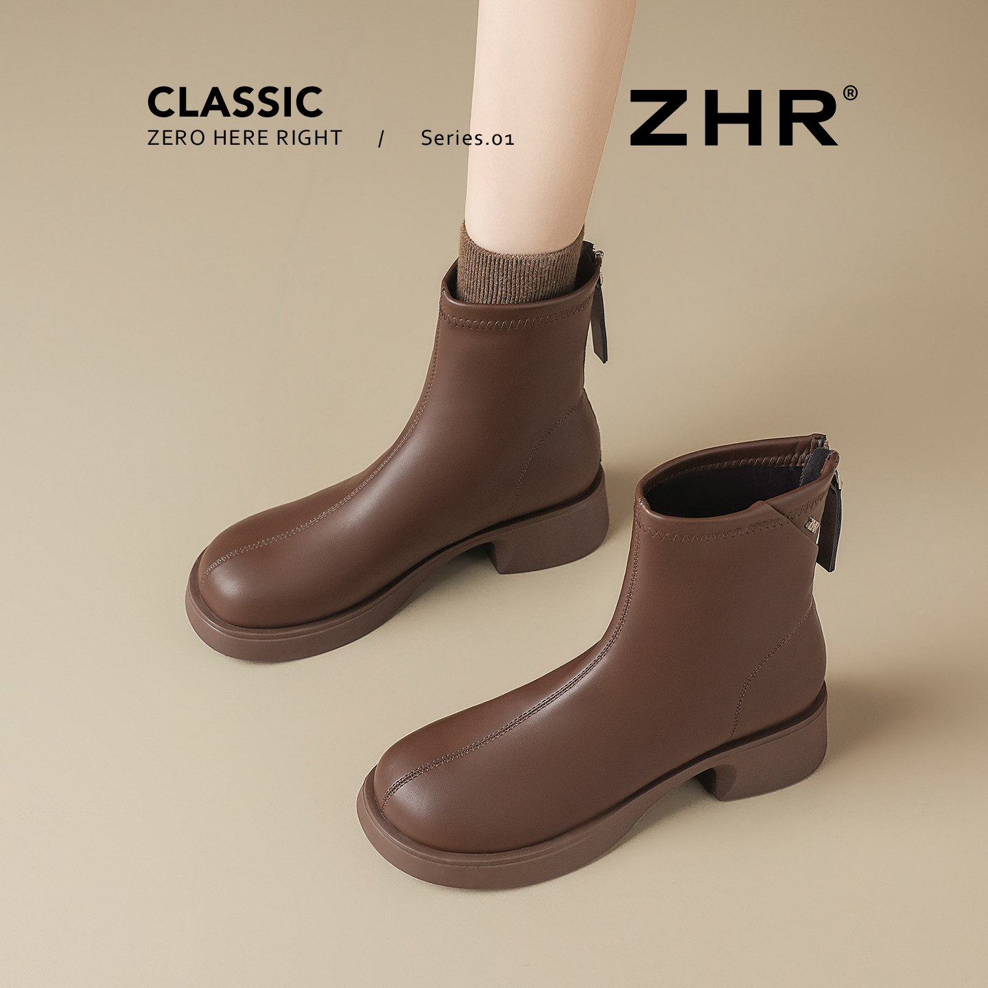 美拉德靴子女时尚百搭马丁靴