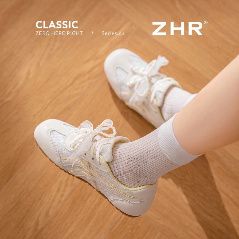 芭蕾风小白鞋时髦吸睛休闲百搭