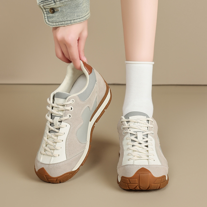 【经典复古】通勤轻便内增高女休闲鞋秋季新款运动鞋女德训鞋女鞋