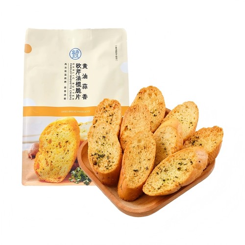 盒马欧芹蒜香法棍脆片200g独立包装法式面包干蒜香浓郁酥脆零食