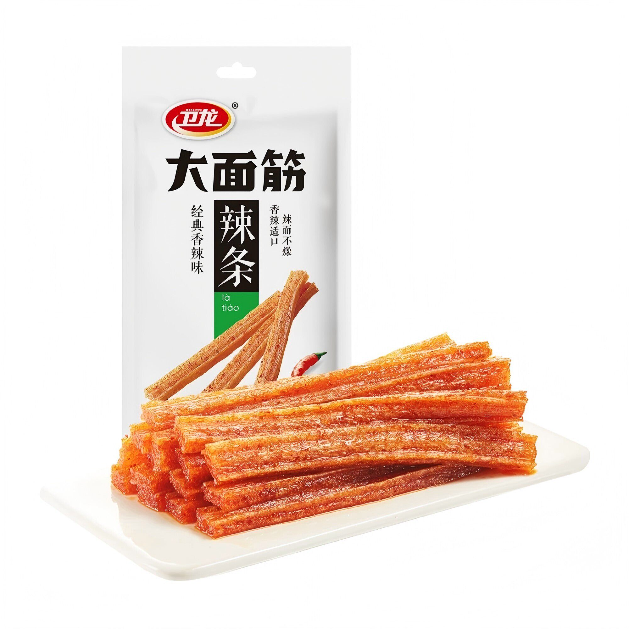 盒马代购卫龙大面筋辣条106g袋装经典香辣味休闲聚会零食面筋制品