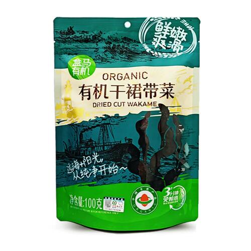 盒马代购 有机干裙带菜100g下饭海带带丝干货特干特产