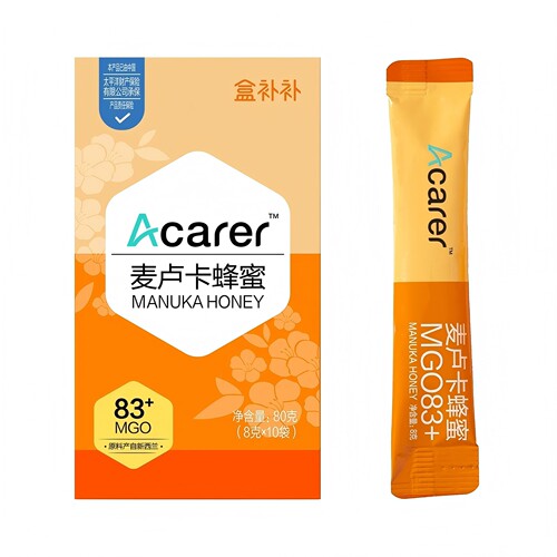 盒马Acarer麦卢卡蜂蜜8g*10独立包装1口味清甜MGO83+蜂蜜营养