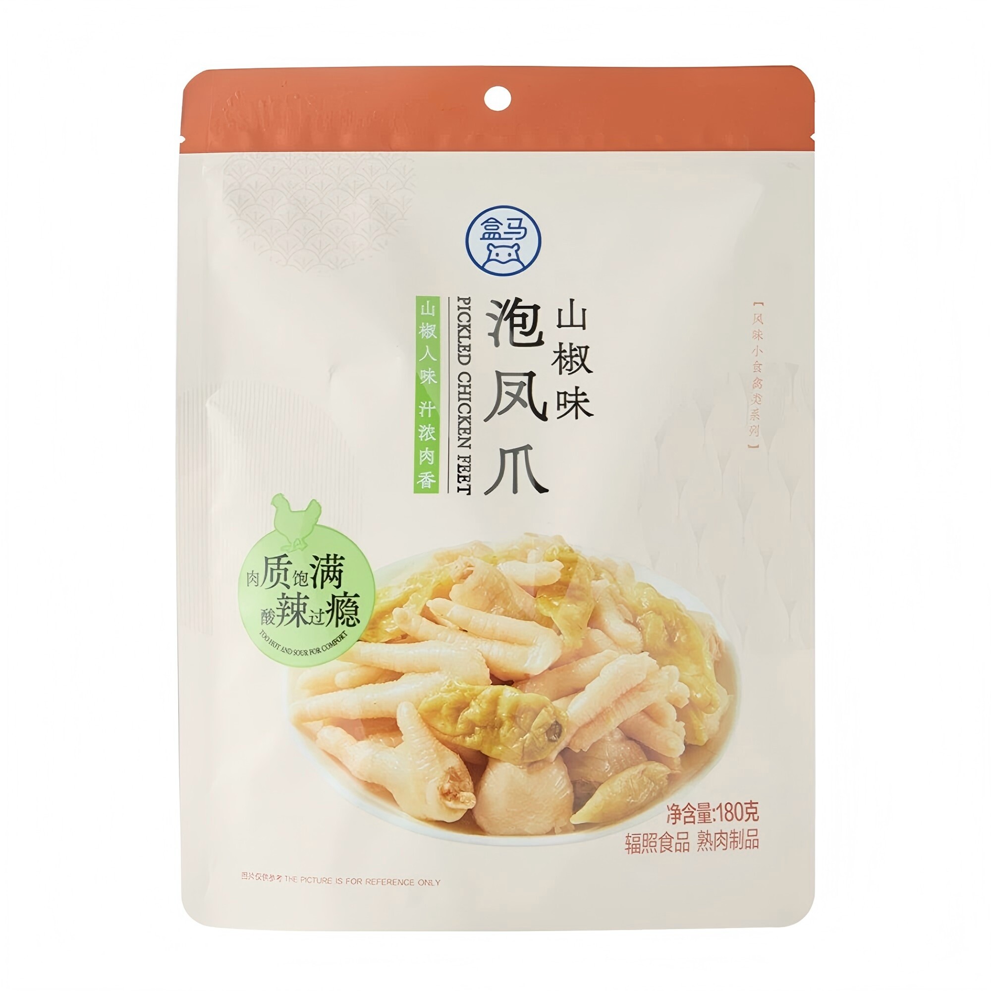 盒马泡椒凤爪山椒味180g独立包装肉质饱满脆爽酸辣可口零食图片