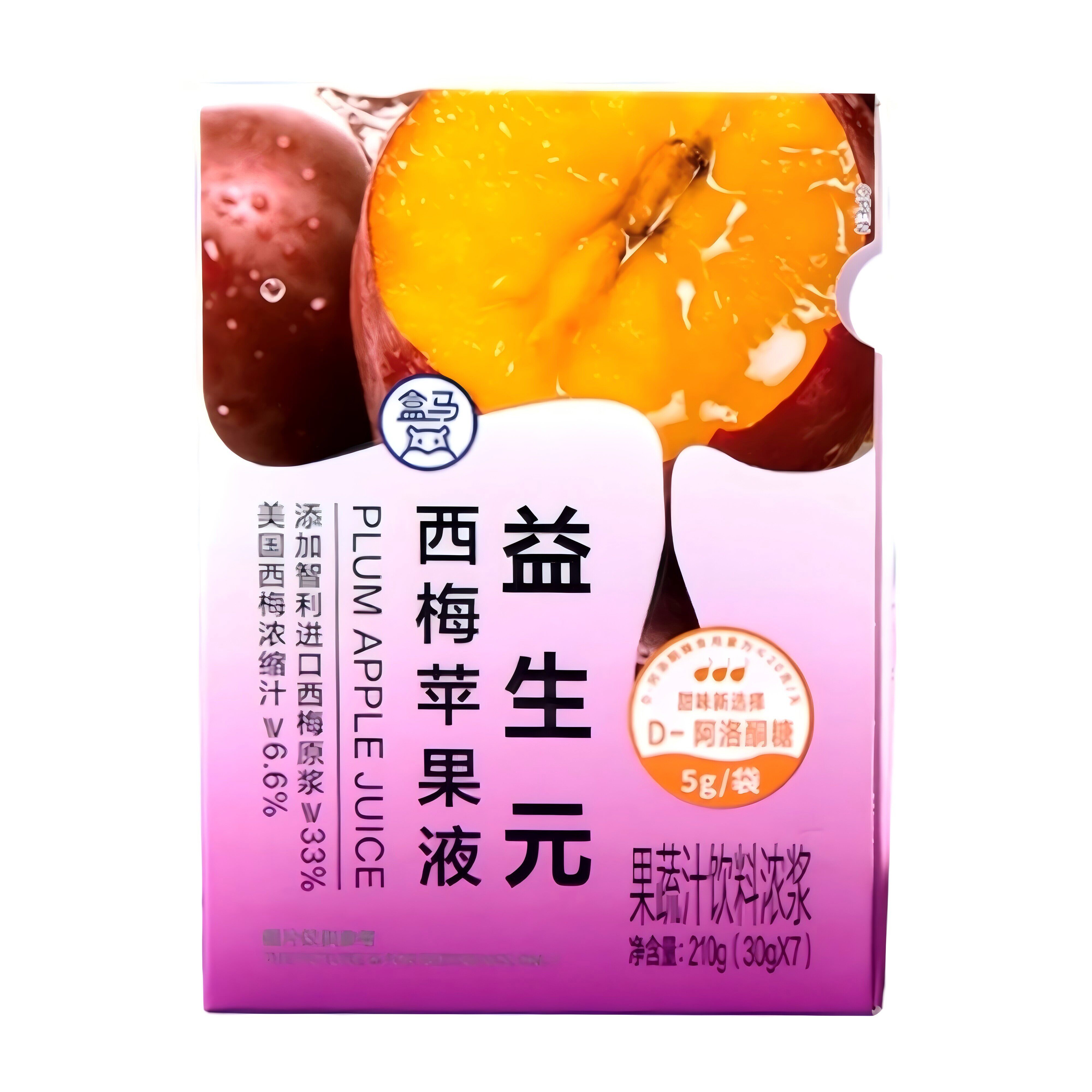 盒马代购  益生元西梅苹果液210g(30g*7)智利西梅原浆富含益生元