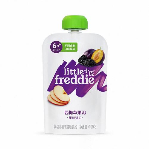 盒马代购 little freddie/小皮西梅苹果泥100g袋装 西班牙进口