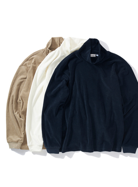 【极限清仓】LAPRIMA 日系高领毛巾料打底套头长袖T恤衫