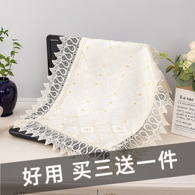 电脑盖布笔记本罩打印机防尘罩床头柜盖布高档小方巾茶盘防尘盖布