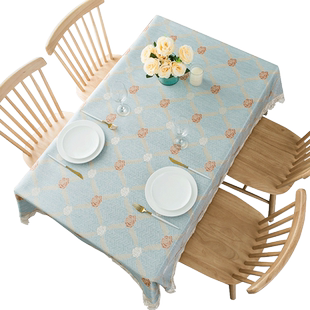 餐桌布茶几布写字台书桌布现代简约餐桌布圆形长方形家用布艺桌布