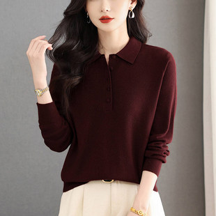娃娃领上衣大码胖mm冬装毛衣2025新款轻奢高级感漂亮减龄打底小衫