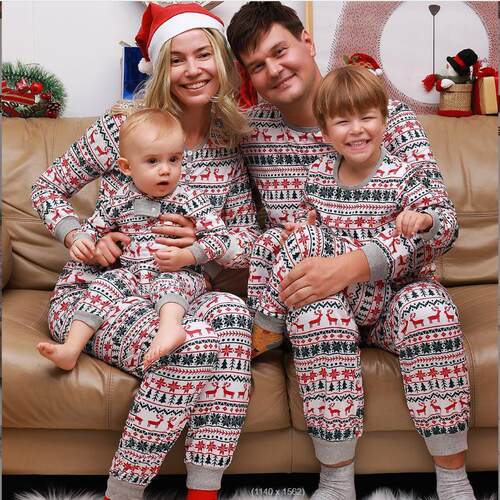 Family, Christmas, Parent Child, Sleeping Clothes圣诞亲子装