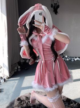 Dress Christmas Dress Red Bow Strap Female圣诞裙红色套装吊带