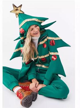Christmas tree costumes, stage costumes圣诞树服装舞台服卫衣