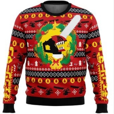 3D Christmas Anime Printed Casual Hoodie圣诞节动漫印花卫衣