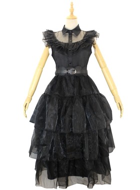Halloween black dress cosplay costume万圣节黑色连衣裙