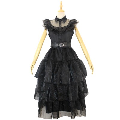 Halloween black dress cosplay costume万圣节黑色连衣裙